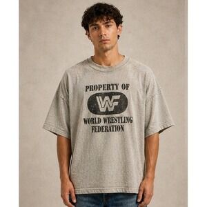 Vintage WWF T Shirt XL Single Stitch World Wrestling‎ Federation Logo Tee